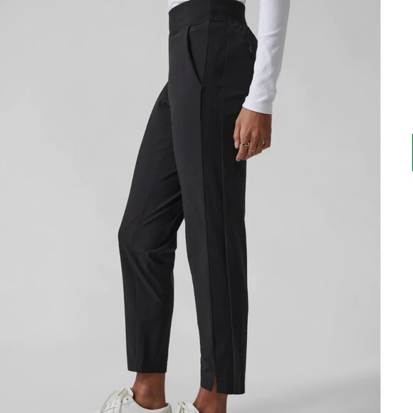 ATHLETA Women's Brooklyn Ankle Pant in Black Size 8 - Picture 1 of 13
